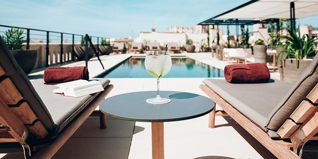 You had us at rooftop pool. Photo / Sant Francesc Hotel Singular