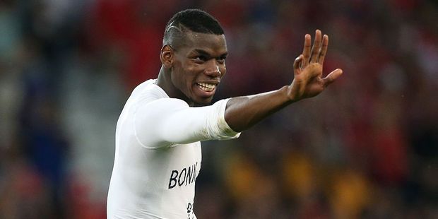 Paul Pogba celebrates the tie following the UEFA EURO 2016 Group A match between Switzerland and France. Photo / Getty