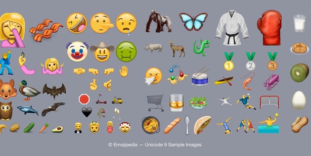 The 72 new emojis available.