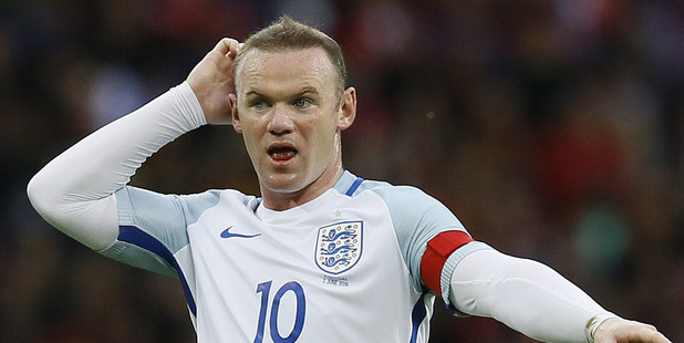England captain Wayne Rooney. Photo / AP