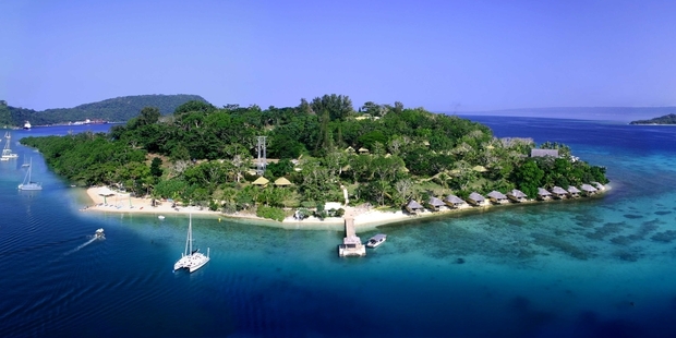 Iririki Island Resort just offshore from the Vanuatu capital of Port Vila. Photo / Supplied