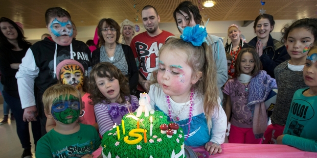 Skyla Keating, who will be 6 in September, is surviving against the odds. Photo / Jason Oxenham