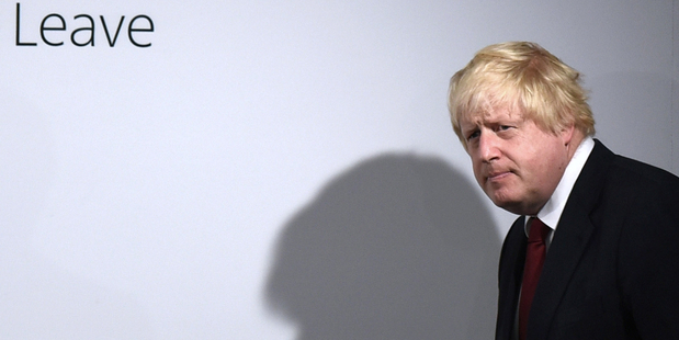 Vote Leave campaigner Boris Johnson. Photo / AP