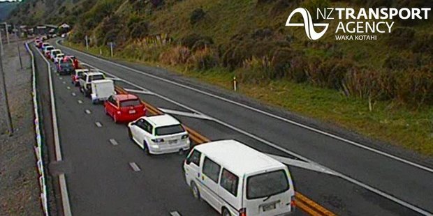 The slow crawl from Pukerua Bay to Raumati. Photo / NZTA