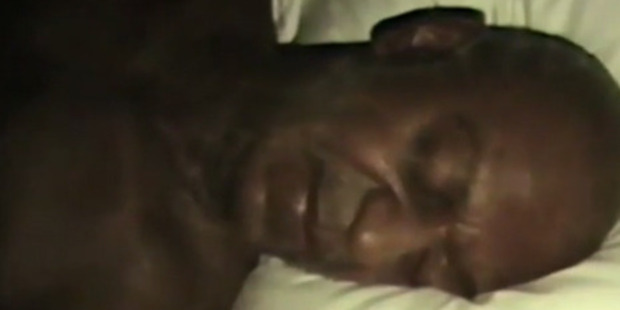 The likeness of Bill Cosby in Kanye West's music video, Famous.