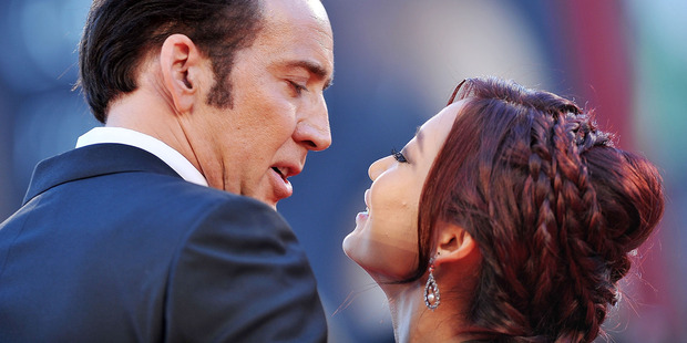 Nicolas Cage and Alice Kim split in January, but have only just confirmed the news. Photo/AP