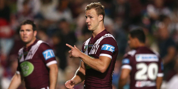 Daly Cherry-Evans of the Sea Eagles warms up prior to the round nine NRL match against the North Queensland Cowboys at Brookvale Oval. Photo / Getty