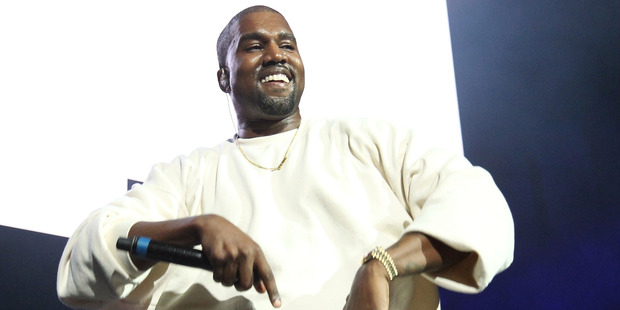 Kanye may not be smiling so much once all the depicted celebs start reacting. Photo / Getty Images.
