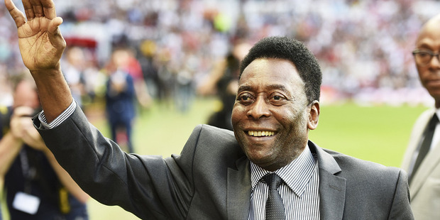 Pele attends Soccer Aid as the Guest of Honour at Old Trafford in Manchester, England. Photo / Getty