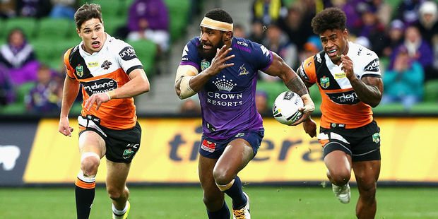 Melbourne Storm winger Marika Koroibete. Photo / Getty