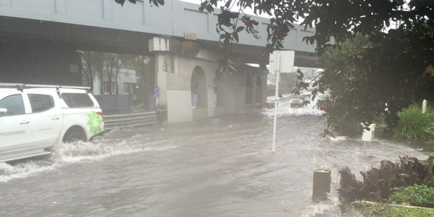 Flooding on New North Rd, St Lukes. Photo / Supplied