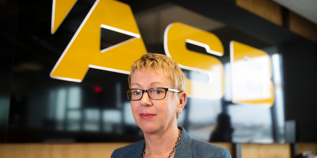 ASB Bank chief executive Barbara Chapman. The proposal would affect around 130 people working in part-time positions. Photo / Michael Craig