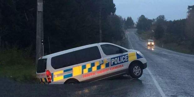 Excellent speed camera positioning. West of Huapai on SH16. Photo / Supplied