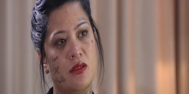 Nicola Daly Paki, mother of Moko Rangitoheriheri talks to Duncan Garner on Story television programme on TV3. Photo / TV3