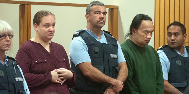 Tania Shailer and David Haerewa appear in the Rotorua High Court today for sentencing for the death of three-year-old Moko Rangitoheriri. Photo / Ben Fraser