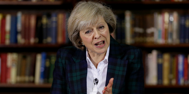 Theresa May was praised for a bravura performance as she launched her campaign. Photo / AP