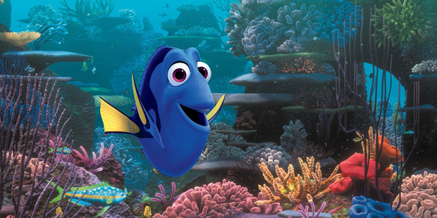 Dory, voiced by Ellen DeGeneres, in a scene from Finding Dory.