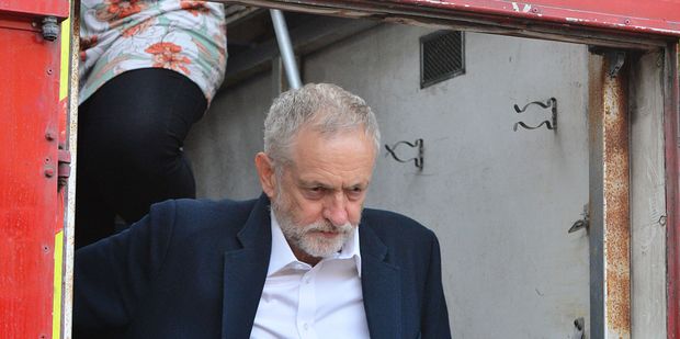 Labour party leader Jeremy Corbyn refuses to resign in the face of a seemingly untenable position as a flood of more than 40 MPs have tendered their resignation. Photo / AP