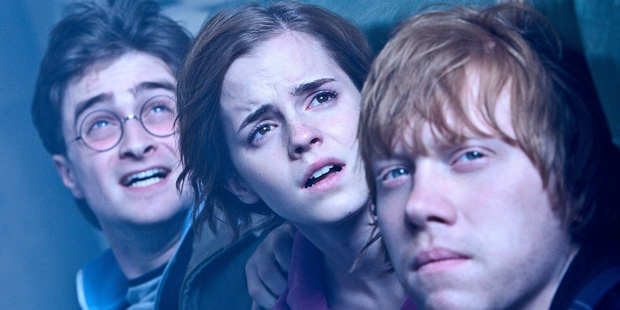 Daniel Radcliffe, Emma Watson and Rupert Grint starred in the Harry Potter movies.