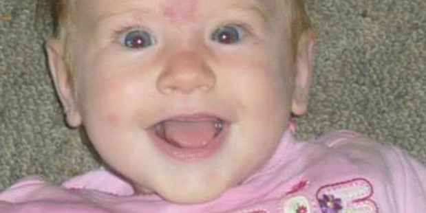 Two-year-old Emily Saunders was swept away in the flooded Poerua River near Greymouth. Photo / Facebook
