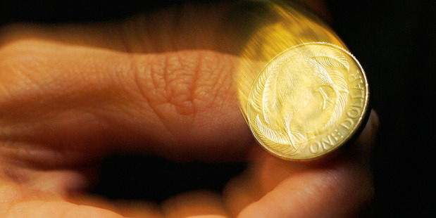 The kiwi touched 53.67 British pence overnight, its highest since May 2013. Photo / File