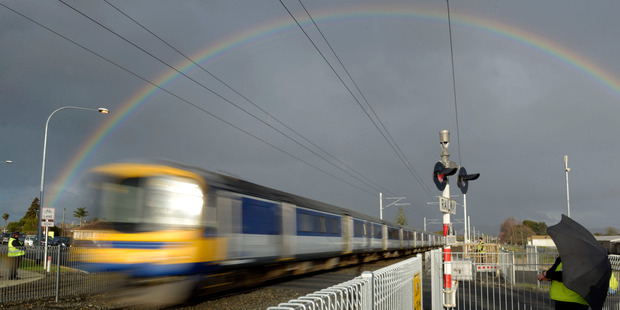 The Auckland Transport board yesterday opted to drop trains as an option for a rapid and congestion-free network to the airport. Photo / Janna Dixon