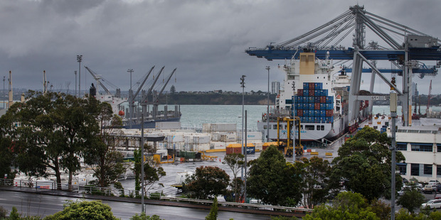 The Ports of Auckland's downtown site is not suitable for the long term - and a new site is needed, says a new report. Photo / NZ Herald