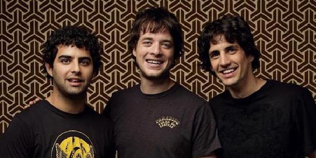 Ryan Shelton with Hamish and Andy in the early days.
