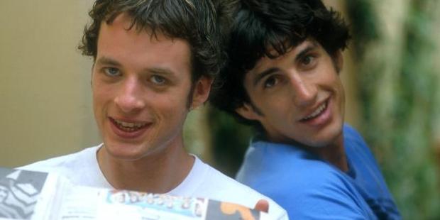Hamish and Andy in the early days. Source: News Limited