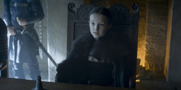 Lyanna Mormont, speaker of truth and shamer of grown men. Photo / HBO
