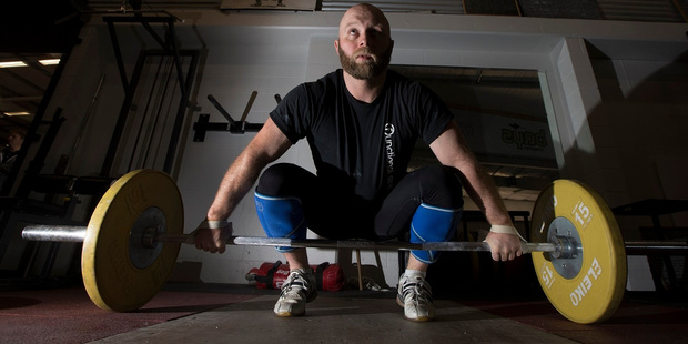 NZ weightlifter Richie Patterson. Photo / Brett Phibbs