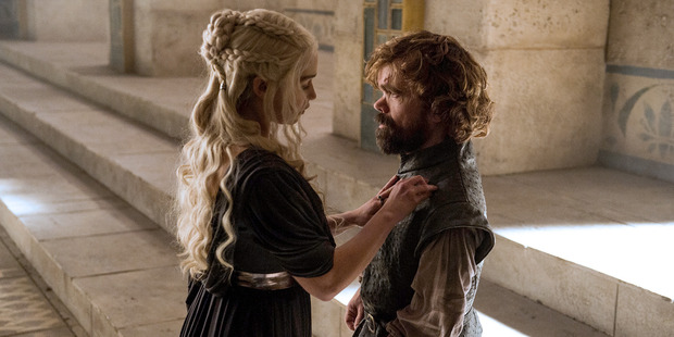 Dany and Tyrion cement their partnership. Photo / HBO