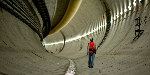 Des Webster was rewarded with a private tour of the Waterview Connection tunnels he fought long and hard for. Photo / Dean Purcell