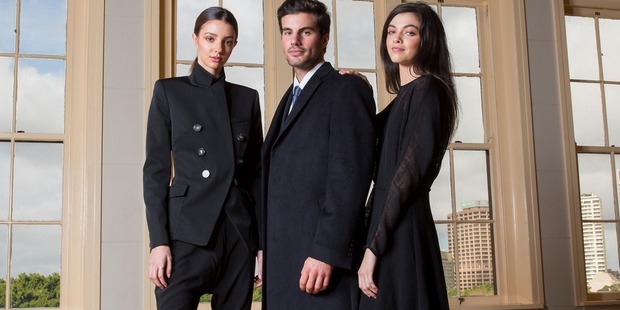 Models in Camilla and Marc and male model in Anthony Squires - brands sold by David Jones in its new New Zealand store. Photo / Damian Shaw