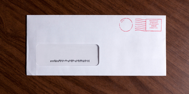 The letter did not have the patient's name or a return address. Photo / Getty