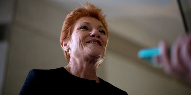 Pauline Hanson was previously all about stopping 'Asian' immigration. These days she has turned her focus to the dangers of Islam. Photo / Getty