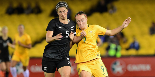 Abby Erceg of New Zealand will captain the Football Ferns at her third Olympic games. Photo / Getty