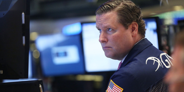 A NYSE trader. Photo / Spencer Platt
