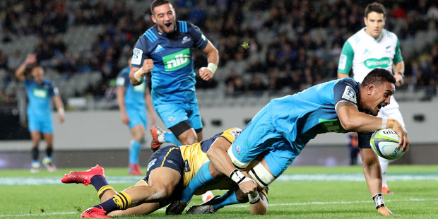 Jerome Kaino scored two more tries in the Blues' big win over the Brumbies. Photo / Getty