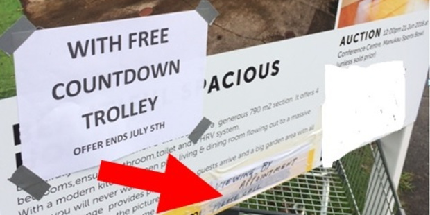 Agents really trying to sweeten the deal. Photo / Supplied