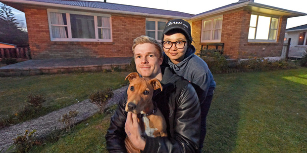 Aaron and Gayoung Wiggins can't believe they managed to buy their first home for a fraction of the cost of Tauranga's average home value. Photo / George Novak