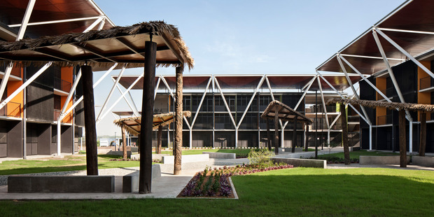 XV Pacific Games Village by Warren and Mahoney. Photo / Simon Devitt