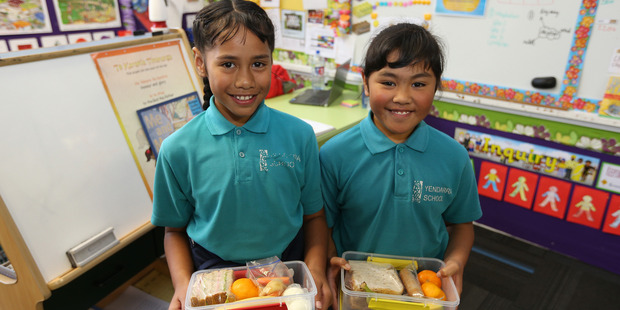 Jada Uisa-Kainiu, 8, and Tatiana Naoupu, 8. Photo / Doug Sherring
