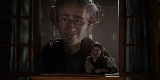 THE BFG with Mark Rylance and the Big Friendly Giant and Ruby Barnhill as Sophie (Supplied)