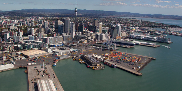 Auckland councillors will today consider the Port Future Study, which recommends Ports of Auckland will have to move to a new location. Photo / Brett Phibbs