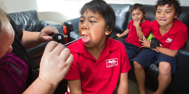 Kids get checked for strep throat which can lead to rheumatic fever at the Western Heights Health Centre. Photo/File
