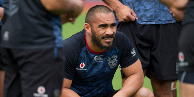 Thomas Leuluai at a New Zealand Warriors NRL training session at Mt Smart Stadium. Photo / Jason Oxenham.
