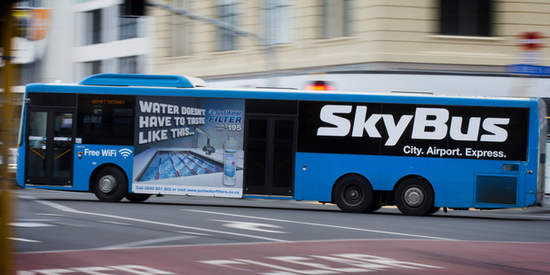 The Auckland Skybus airport bus. Photo / Nick Reed