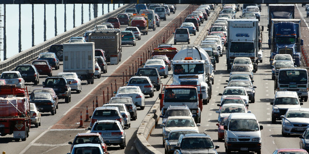 The roads are expected to be busy today, as the first full day of the school holidays prompts many to leave the city. Photo / File
