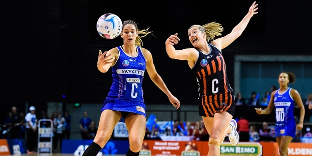 A win over the Tactix was one of just three for the Mystics. Photo / Photosport